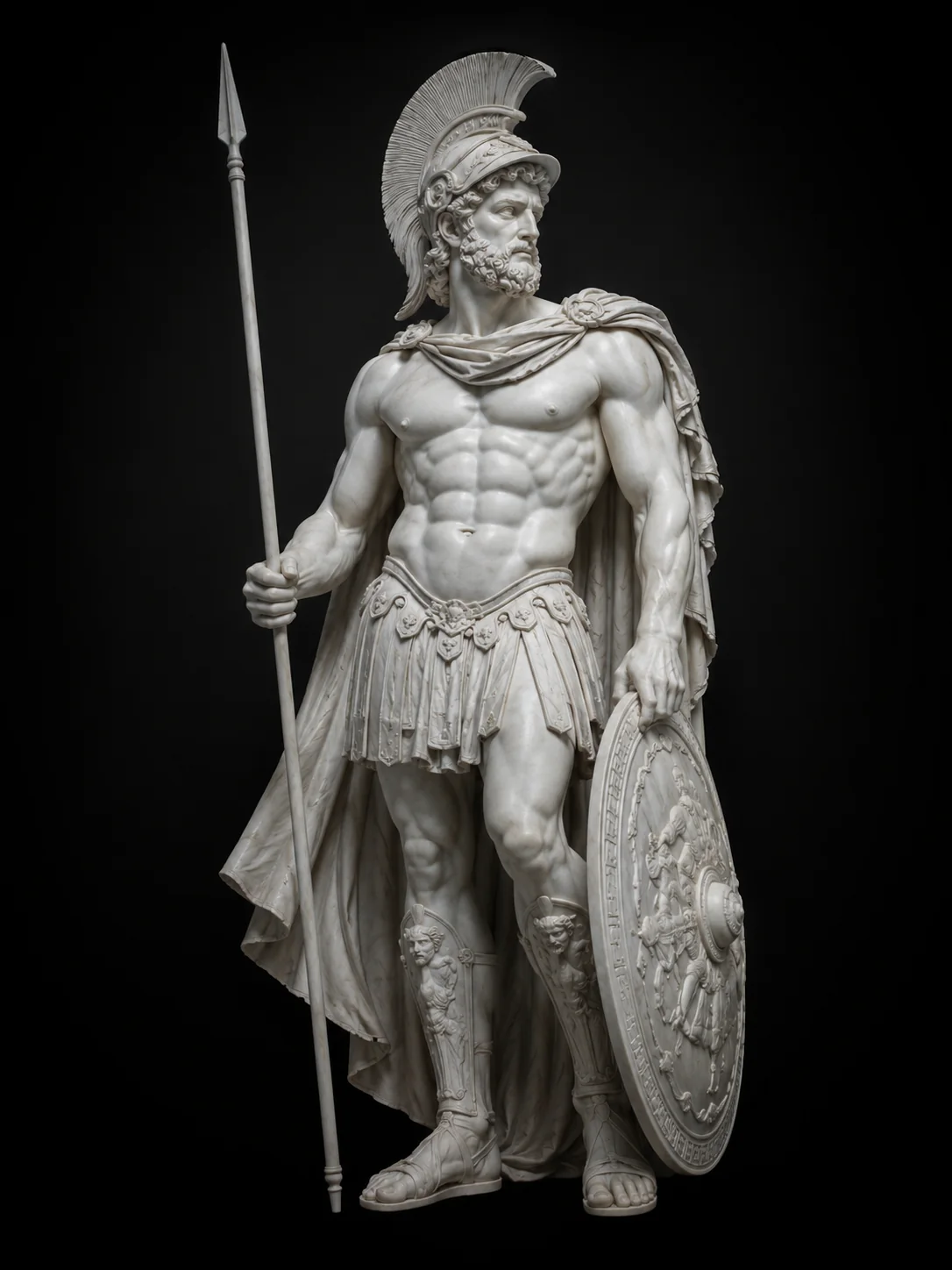 Ares Kreeka mütoloogia marmorfiguur