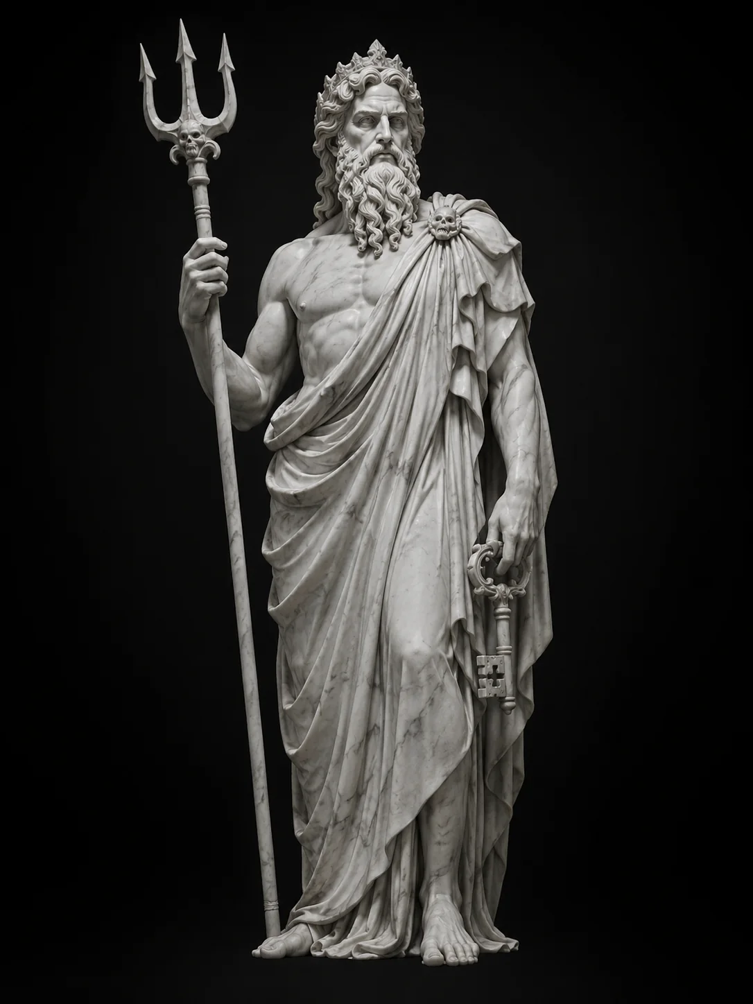 Hades Kreeka mütoloogia marmorfiguur