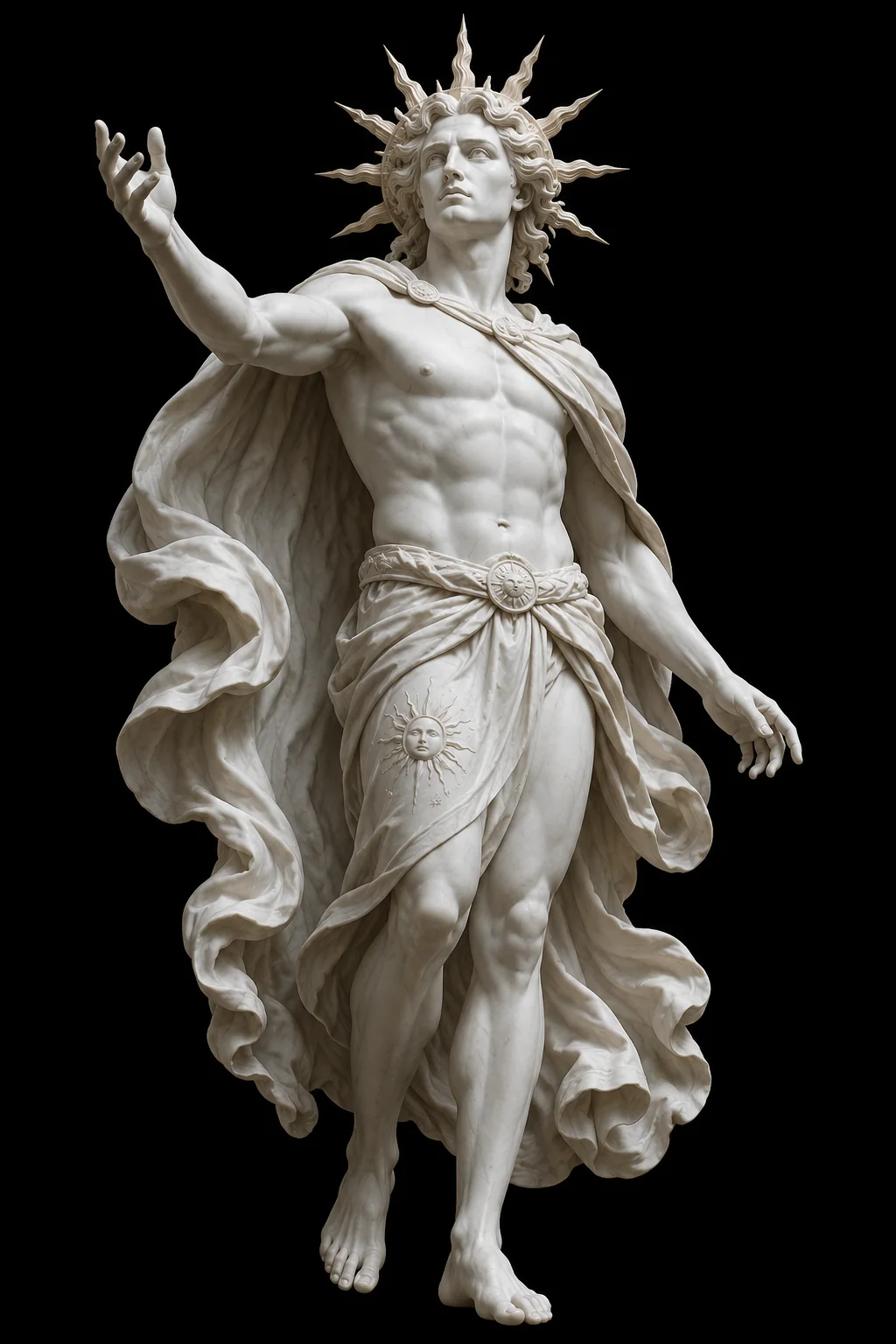 Helios Kreeka mütoloogia marmorfiguur