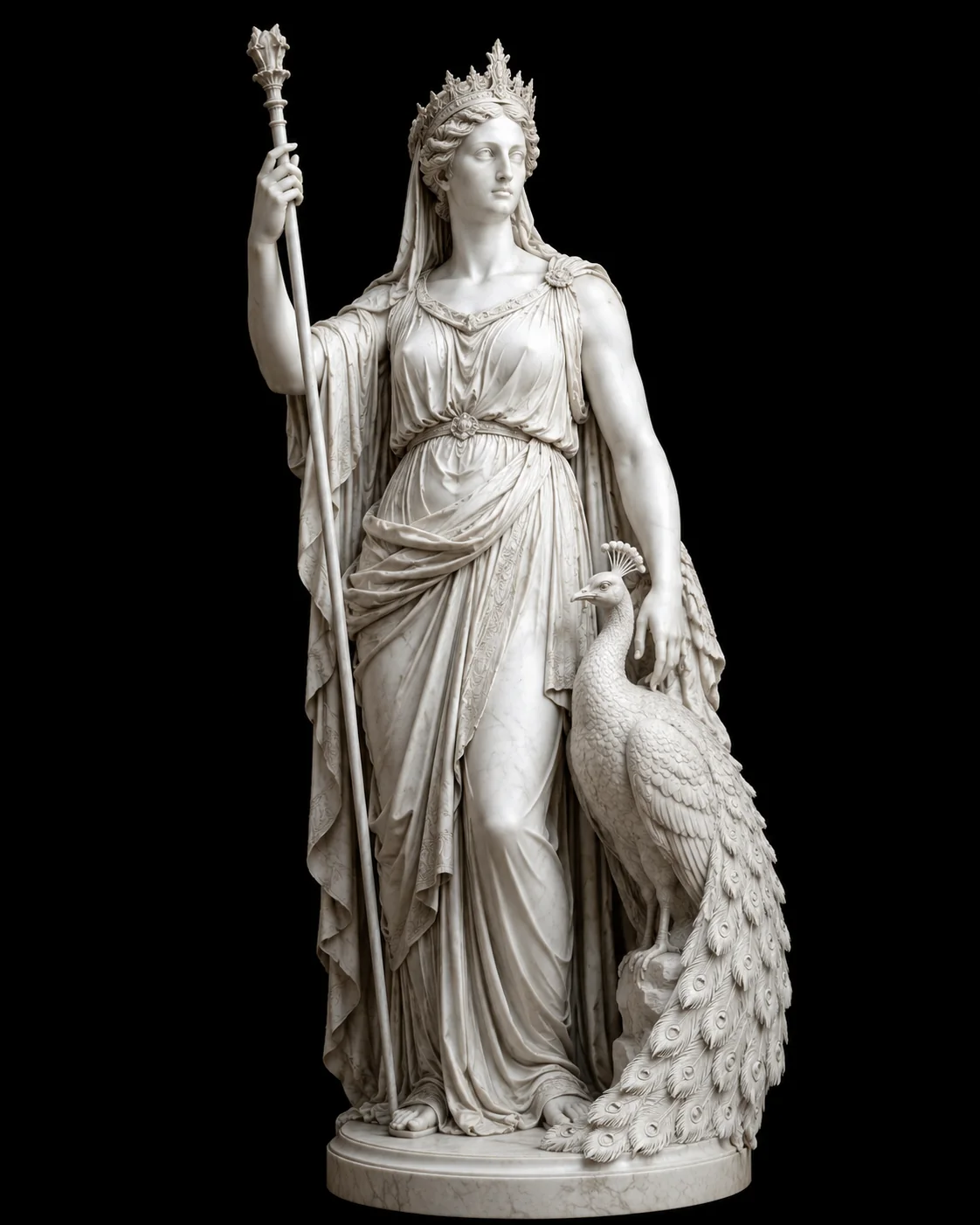 Hera Kreeka mütoloogia marmorfiguur