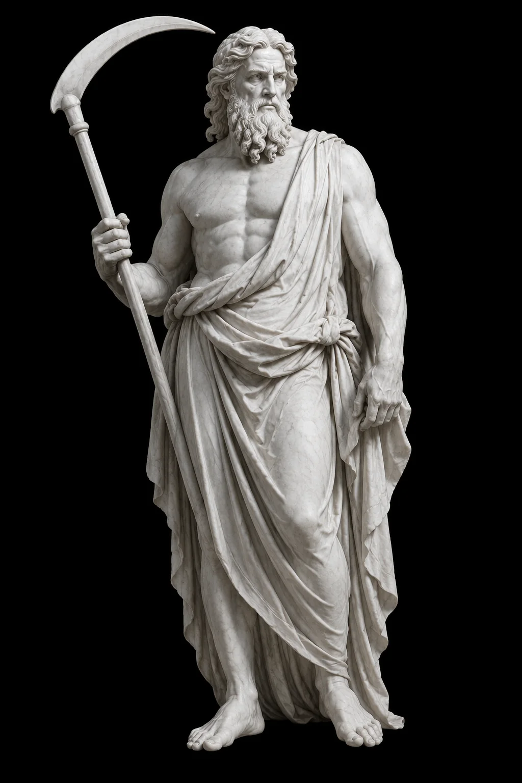 Kronos Kreeka mütoloogia marmorfiguur